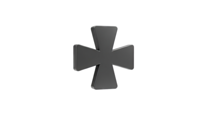 3D Render of Iron Cross Symbol
