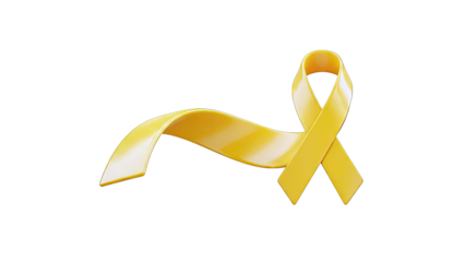 Yellow Awareness Ribbon