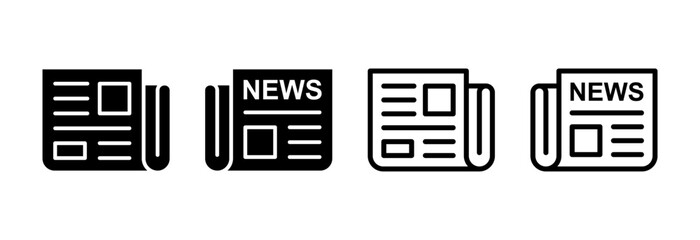 Newspaper icon vector illustration. news paper sign and symbolign