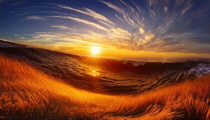 Warm Sunset Swirl Dynamic