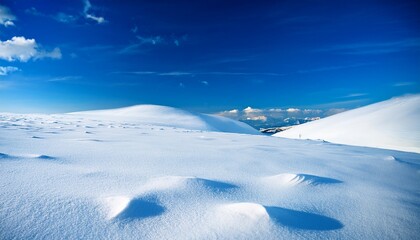 Blue Sky And Snow