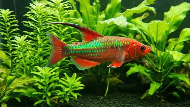 Colorful fish in water