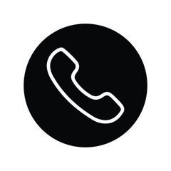 Telephone icon vector. Telephone logo vector icon.
