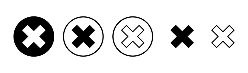 Obraz premium Close icon logo design. Delete sign and symbol. cross sign