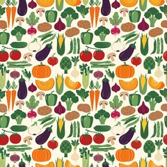 Vibrant vegetable medley background