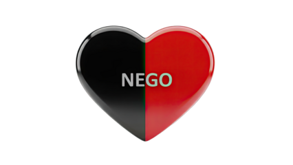 Heart shape with 'NEGO' text