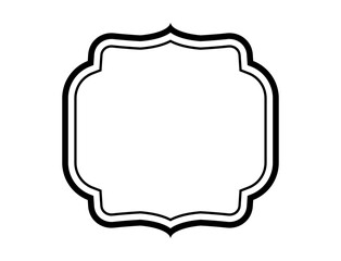 黒のシンプルフレーム