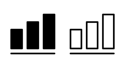 Fototapeta premium Growing graph icon symbol for apps and websites. Chart sign and symbol. diagram icon