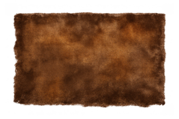 Old brown paper parchment background featuring a rough texture and uneven edges, suitable for retro designs and historical themes