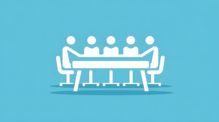 People in a business meeting graphic design background