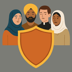 Shield Protecting Diverse Figures from Discrimination