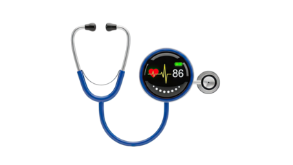 Stethoscope with Digital Heart Rate Monitor