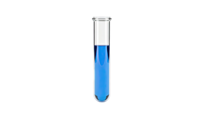 Test Tube with Blue Liquid