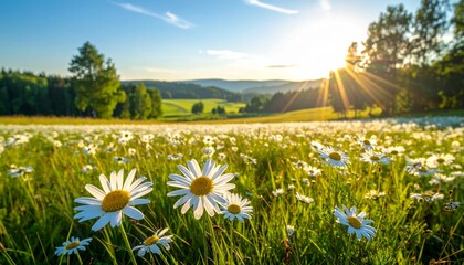 Close-up of delicate purple crocus flowers blooming in soft, golden sunlight with a beautiful bokeh background, signaling the arrival of spring.