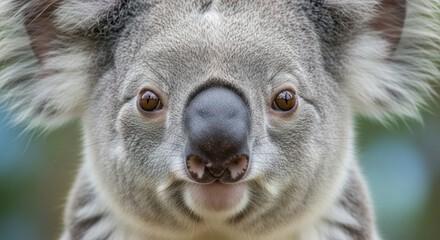 Portrait of an endearing Koala showcasing its unique features in details