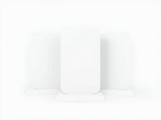 Minimalist white candle holders
