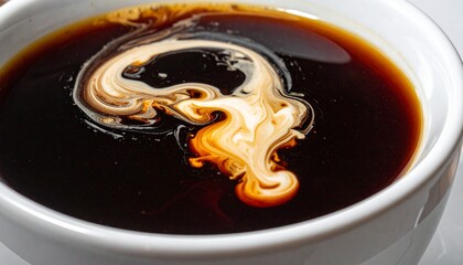 Coffee with Cream Swirl - A Rich and Aromatic Morning Ritual.