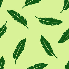 banana leaf seamless pattern
