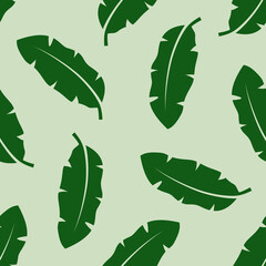 banana leaf seamless pattern