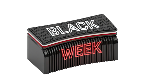 Black Week 3D Render - Powered by Adobe