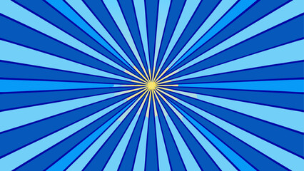 Obraz premium Radiating blue sunburst pattern