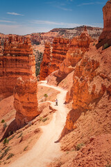 person walking at bryce canyon 