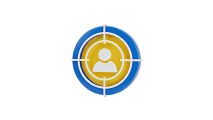Target Icon with Person Symbol