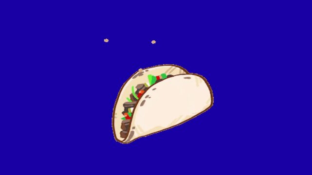 nacho on a chroma key background