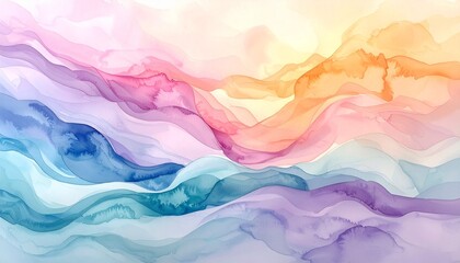 watercolor wash with organic flowing shapes, artistic 