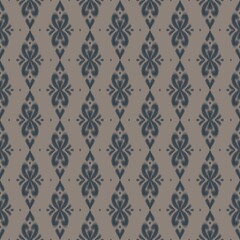 Modern Ikat Neutral and Timeless Smoke Taupe Geometric