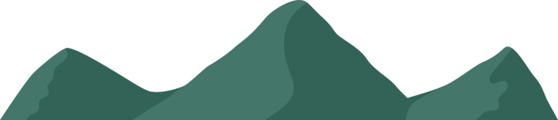 Green Mountain Range Illustration
