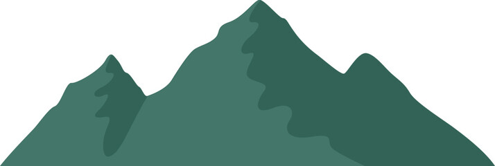 Green Mountain Peaks Vector