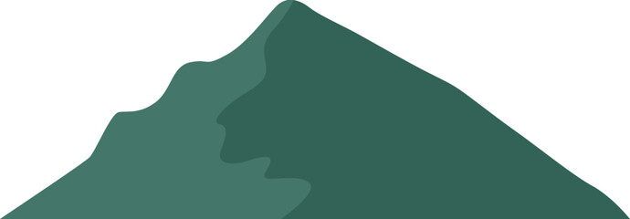 Minimalist Green Mountain Peak