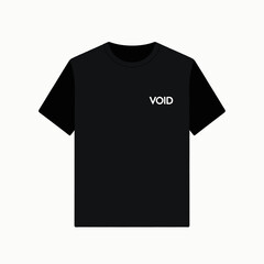 Vector illustration of dark aesthetic streetwear t-shirt design