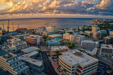 Aerial View of Georgetown, Cayman Islands, British West Indies