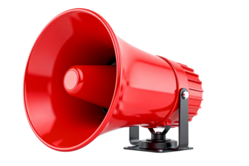 Red Industrial Horn Speaker Alert Device