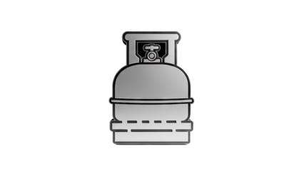 Stylized Gas Cylinder Icon