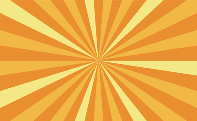黄色いサンバースト背景イラスト