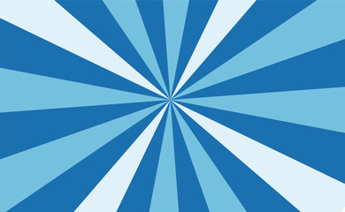 青いサンバースト背景イラスト素材