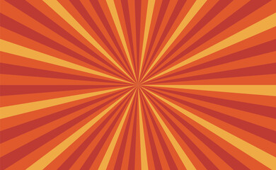 赤いサンバースト背景イラスト素材