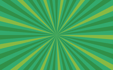 緑色のサンバースト背景イラスト素材