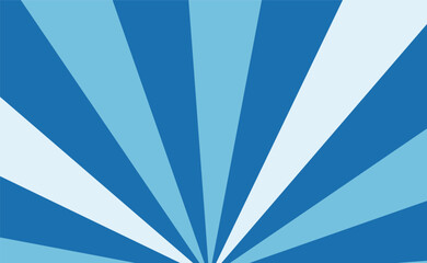 青いサンバースト背景