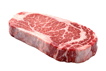 Obraz premium Raw New York Strip Steak with Marbling