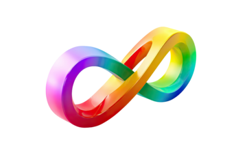 Rainbow infinity loop