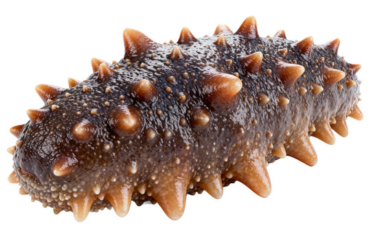 Sea Cucumber with Spiky Body in Close-up
