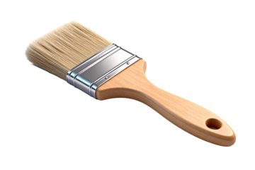 Wooden Handle Paint Brush with Natural Bristles