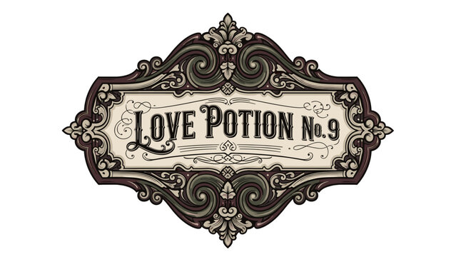 Vintage Love Potion No.9 Label