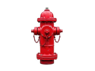 Bright Red Fire Hydrant Against Black Background fireplug