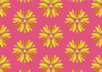 seamless pattern with flowers
