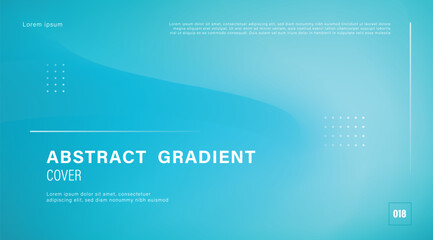 Cool cyan wavy mesh gradient with copy space, modern tech background for professional flyer and digital corporate presentation layout design